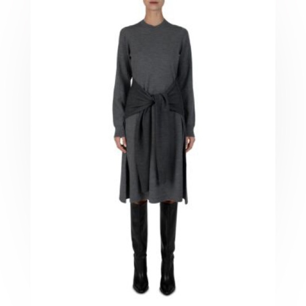 Derek Lam 10 Crosby Alyssa Tie Waist Sweater Dress Size Medium New